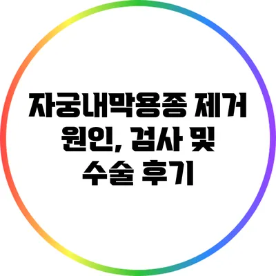 자궁내막용종 제거: 원인, 검사 및 수술 후기