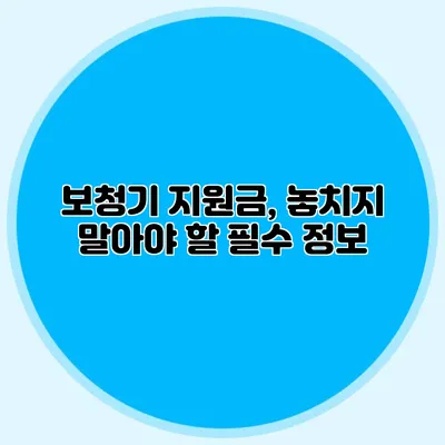 보청기 지원금, 놓치지 말아야 할 필수 정보